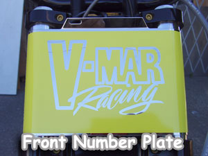 Polished front number plate
